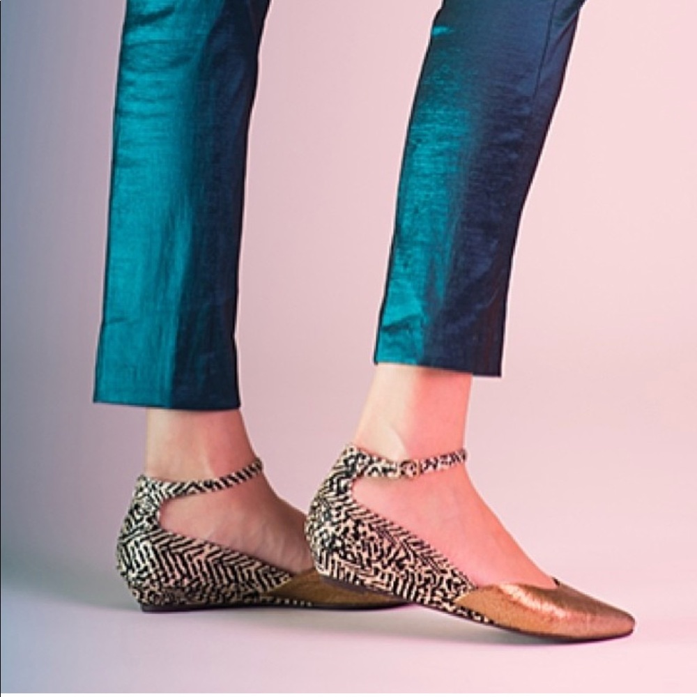 Taupe Mary Jane Square Toe Suede Flats